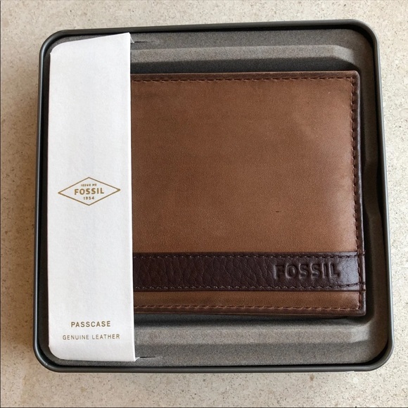 Fossil Tri-Fold MEN’S Leather Wallet - Picture 5 of 8